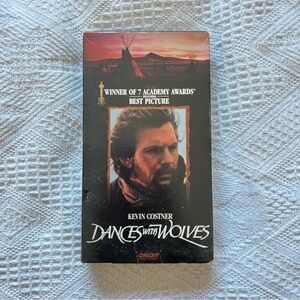 Vintage "Dances With Wolves" 1990 VHS – Kevin Costner Classic, Collector’s Item